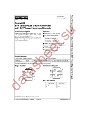 74ALVC00MX datasheet  